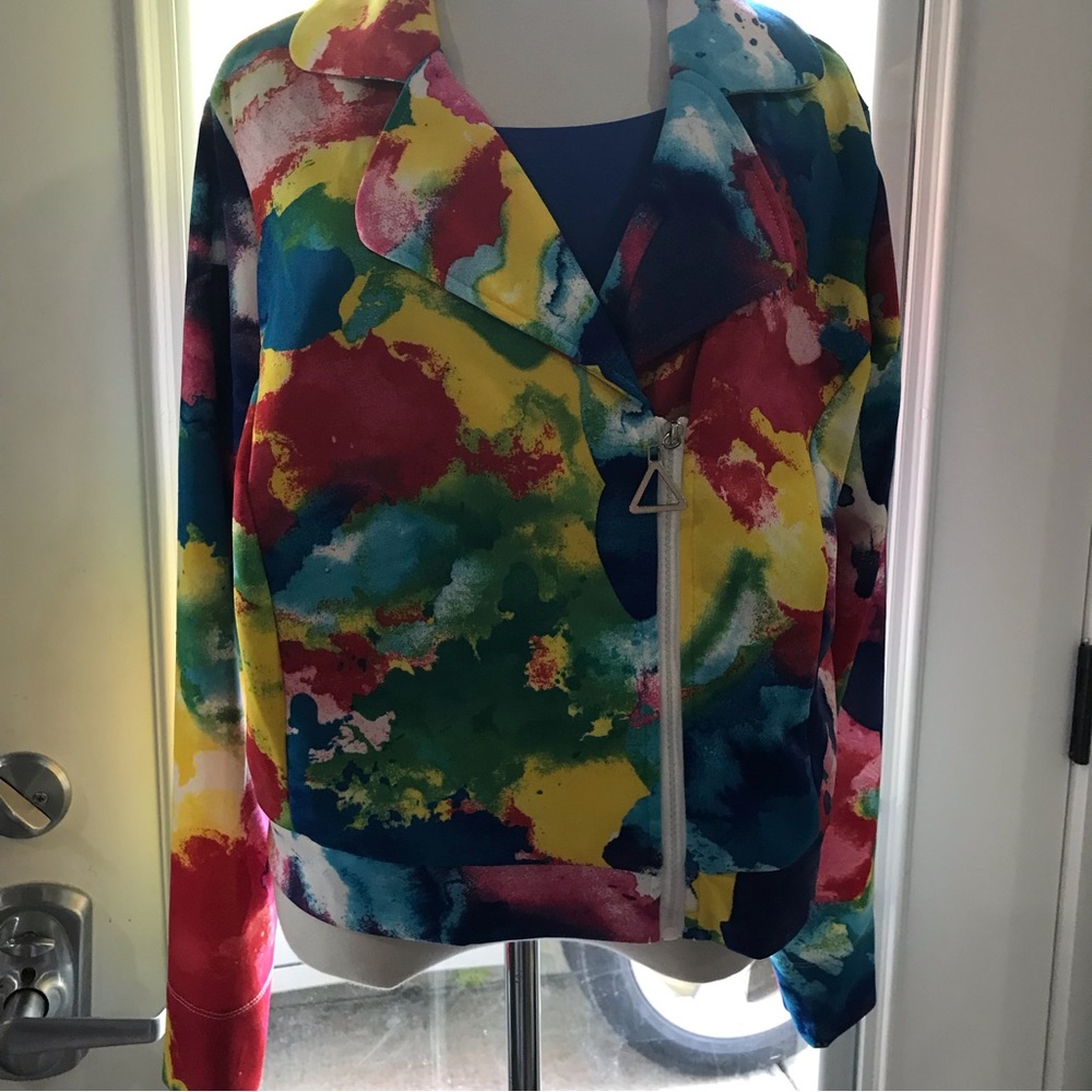 Colorful summer jacket 2XPlus